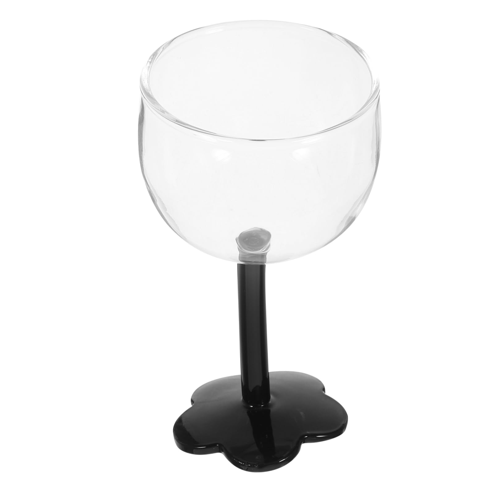 Garneck Wine Glass Christmas Stemware Wedding Party Cups Stem Drinking Glasses Stem Martini Glasses Clear Wine Goblets Cocktail Stem Glasses Wine Goblets Cocktail Glasses Black