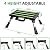 Homeon Wheels RV Steps Adjustable Height Aluminum Folding Platform Step Sheath Non-Slip Rubber Feet, Reflective Stripe, Handle, RV T Level, More Stable Up to 1000 lbs 16.5" x 12.2" Black