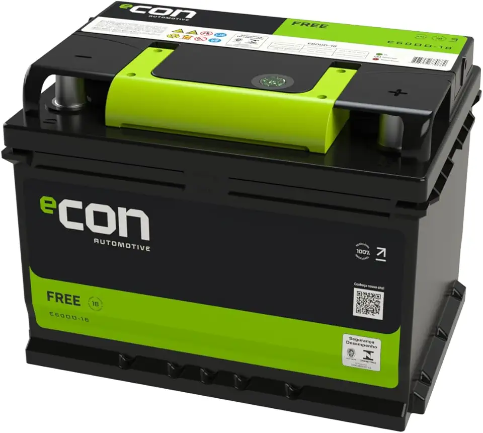Bateria eCON 60Ah 485A 12V Garantia 18 Meses