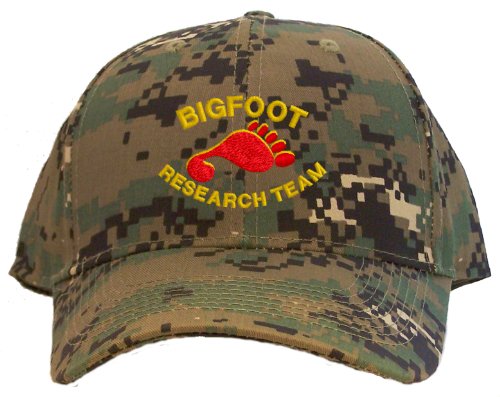 Bigfoot Research Team Embroidered Baseball Cap - Camo