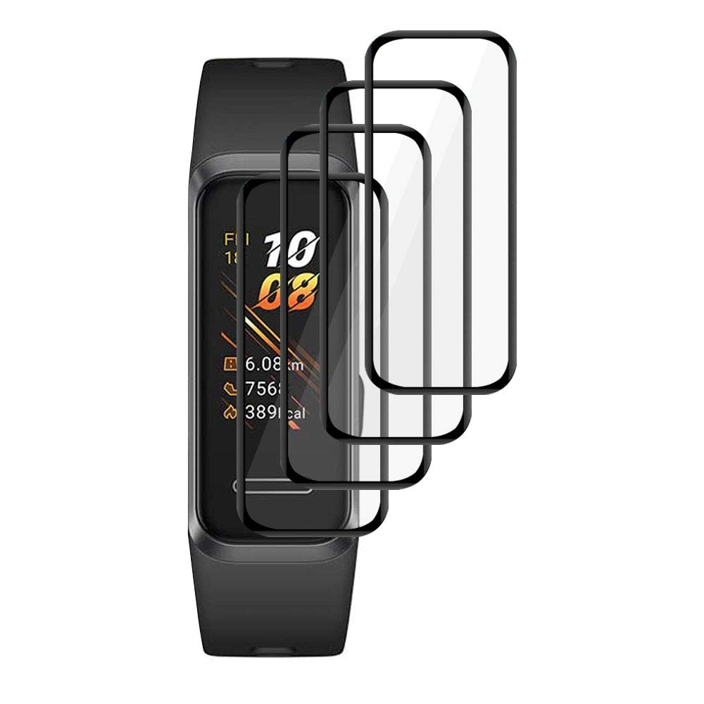 Micnos 4 Pellicole Protettive Per Huawei Band 7 – Trasparenti, Antigraffio, 9H, Copertura 3D, Facili Da Applicare