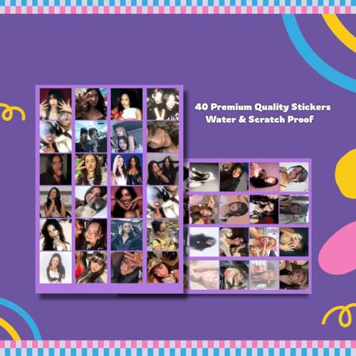 Image of Katseye Stickers Pack (40 Pieces) Peel & Paste for Laptop, Phone, Bottle & Scrapbook | Aesthetic KATSEYE Band Vinyl Stickers Waterproof & Self Adhesive | Cute Kpop Style Stickers for Girls & Fans