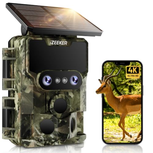 iZEEKER iG600 Wildkamera mit Handyübertragung App, Wildtierkamera 4K 64MP