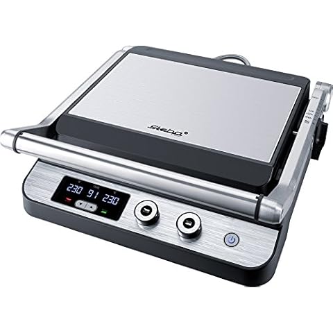 Parrilla eléctrica Steba FG 120 Low-Fat Negro/Acero Inoxidable Cover