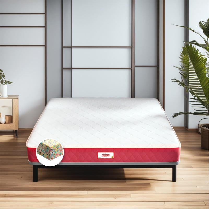 Coirfit Bone Zone with REBOTECH Tech. 6 inch Single Bonded Foam Mattress | Extra Firm Mattress | Spine Protective (L x W: 78 inch x 42 inch) | 3 Years Warranty (B0CMV3T6HQ) Amazon Price History, Amazon Price Tracker