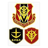 ステッカー ネオ ジオンガンダム シール 防水 おしゃれ 人気 周辺 ノートパソコン パソコン スノボ スケートボード 荷物 スーツケース ギター 水筒 スマホケース スケボー カー 自転車 バイク ヘルメットなど用 萌えグッズ