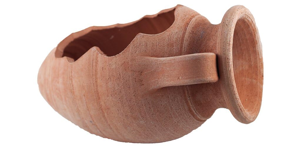 Maceta Siena Anfora Tagliata Terracota, Resistente a heladas, Color Terracota Italiana, Ideal para Exteriores, jardín, balcón y terraza (Anfora 50 cm)