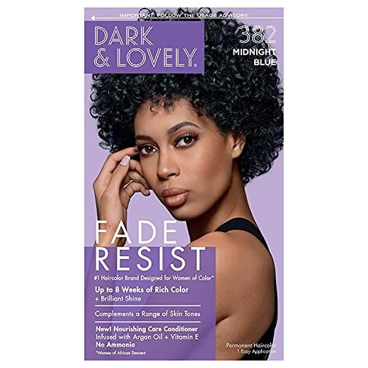 Dark and Lovely Fade Resistant Rich Conditioning Color, No. 382, Midnight Blue, 1 ea