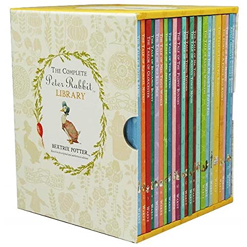 The Complete Peter Rabbit Library 23 books Boxed Set Collection (Squirrel Nutkin, Tailor of Gloucester, Benjamin Bunny, Miss Moppet, Pig Robinson, Ginger and Pickles, Samuel Whiskers, Mr Tod, John Town Mouse, Timmy Tiptoes) (Peter Rabbit Library)