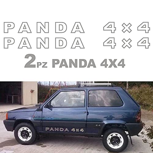 Adesivi Panda 4x4 Stickers Tuning Logo Fiat Stemma...