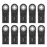 TNT SPACE For マキタ マルチツール マルチツール 替刃 スターロック 替刃 OIS規格品 金属用 木材用 BIM製 バイメタ 刃幅34mm×刃長40mm 高炭素鋼 多機種対応 互換 日立 マキタ ボッシュ BOSCH対応 古民家DIY・木工リフォーム用 精密切断・軽量設 10枚/20枚セット (木材用/HCS 10枚セット)