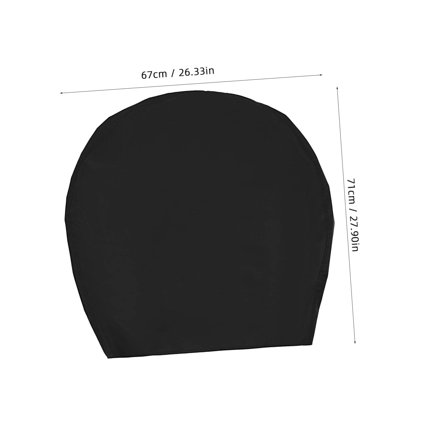 GALPADA Fundas para Neumáticos De Coche 420d Oxford Revestimiento Plateado, 4 Unidades, Diámetro 60-66 Cm y Ancho 30 Cm, Protección contra Viento y Polvo para Caravanas y Vehículos Todoterreno