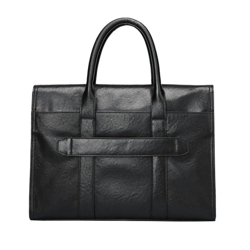 Leather Men's Briefcase Casual Cowhide Handbag Business Large Capacity Computer Bag Travel Bag4
