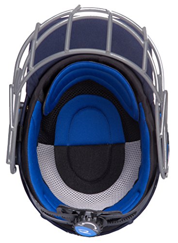 Image of Forma Steel Pro Axis Cricket Helmet with Mild Steel Grill (Blue, L-XL, 59-62)