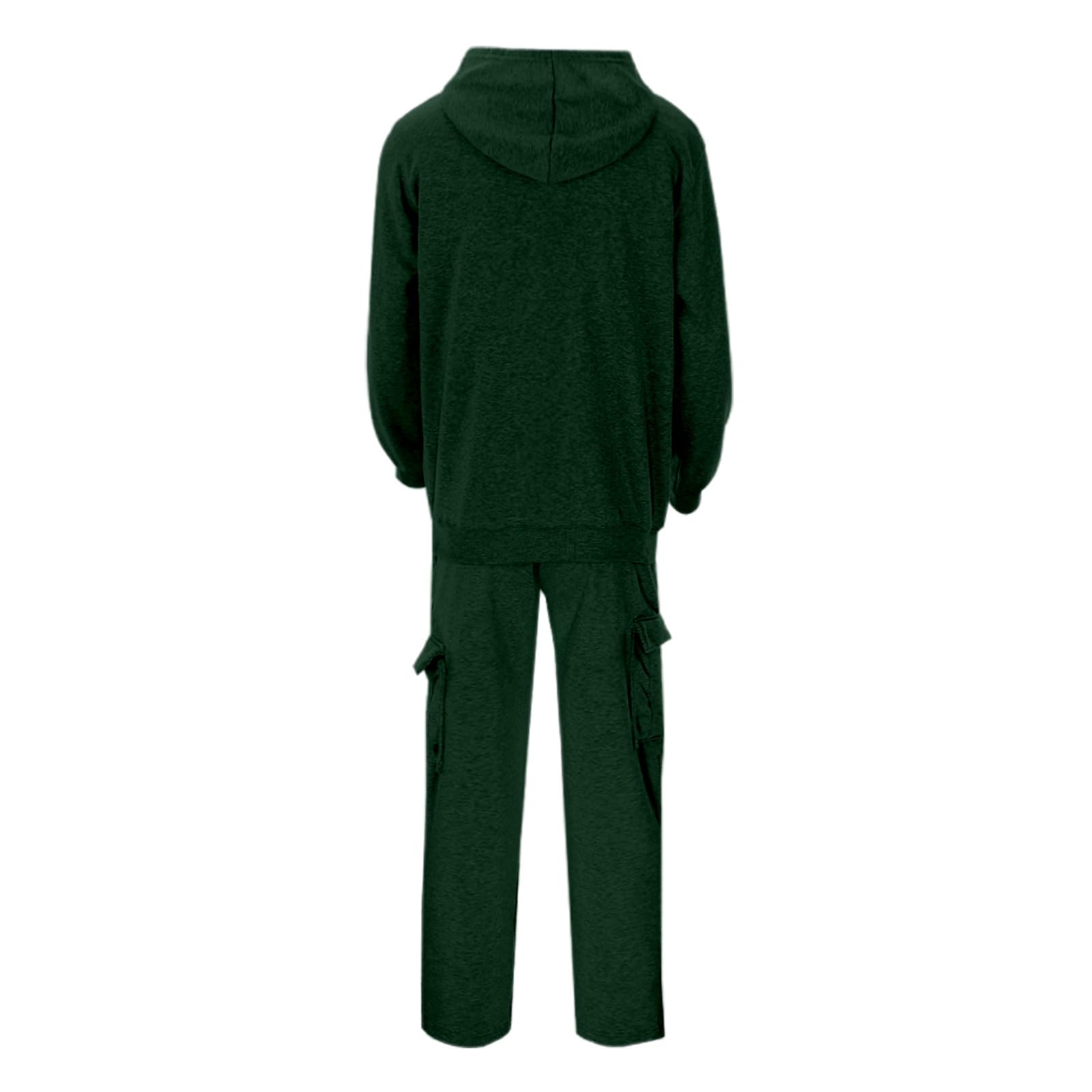 Générique Męski dres treningowy, 2-częściowy zestaw bawełnianych joggerów, top i dół z długim rękawem, bluza Endurance A85