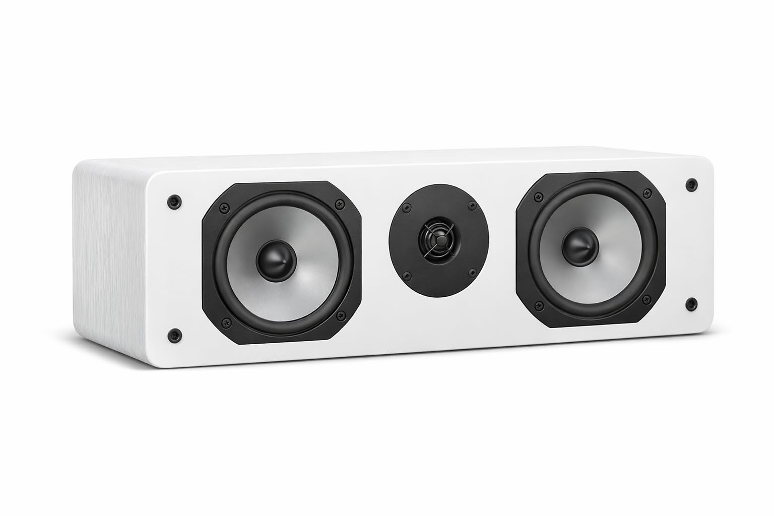 Dynavoice Challenger C-5 Weiß Hochglanz. Passiver Center Lautsprecher 2 Wege 120W 8 Ohm. Doppelter 5,25 Zoll Woofer und 1 Zoll Tweeter. Heimkino HiFi. Bassreflex Rückseite. VESA 10x10 kompatibel.