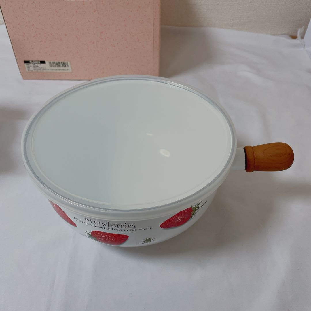 Amazon.co.jp: エジリー ホーロー ボウル ストロベリー イチゴ レトロ