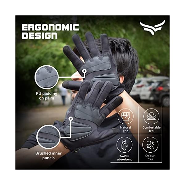 XTRIM Bike Riding Gloves for Men & Women, Full-Finger, Touchscreen Friendly, Breathable & Protective Gloves for Biking, Trekking & Outdoor Activities
