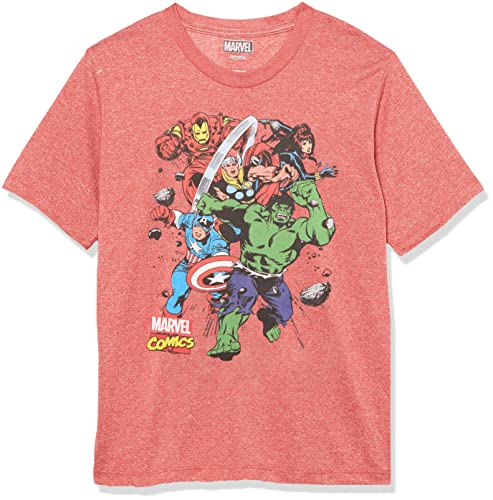 T-shirt Marvel garçon haut été rouge heather coton taille L