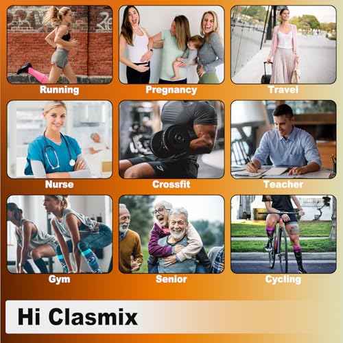 Image of Graduated Medical Compression Socks for Women&Men 20-30mmhg Knee High Sock