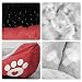wuuhoo® Hundebett Lucky 60cm für kleine und mittelgroße Hunde - weiches Haustierbett, waschbares Hundekörbchen für Hund oder Katze, Flauschiger Hundekorb - rot