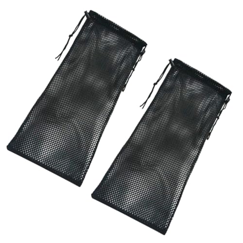 SHERCHPRY 2pcs Snorkeling Drawstring Mesh Bags for Scuba Diving Lightweight and Versatile Gear Backpack for Beach Swimming and Water Activities