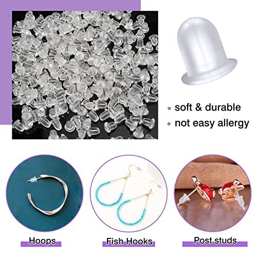 TOAOB 1000 pezzi Chiusure per Orecchini Fermagli