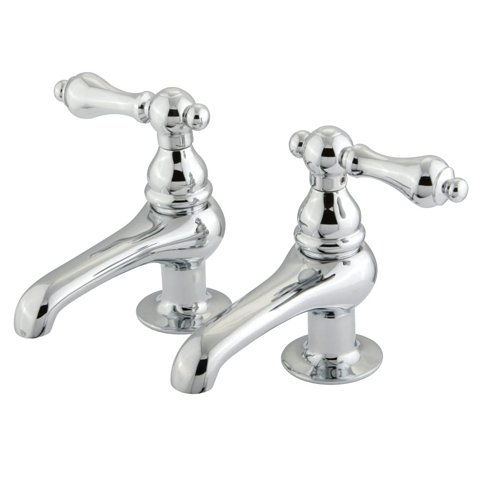 Kingston Brass CC2L1 Vintage Lavabo Musluk Musluğu, 3-1/2-İnç musluğa erişim, Parlak Krom
