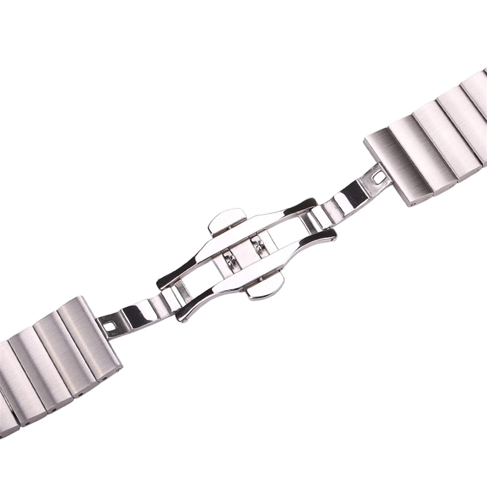 pasek do zegarka, pasek ze stali nierdzewnej 16mm 18mm 20mm 22mm srebrny czarny metalowy pasek