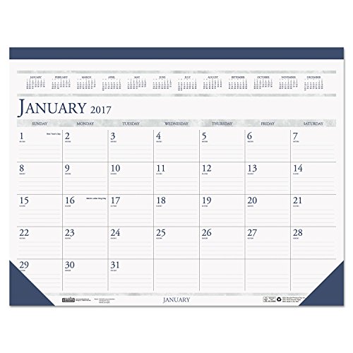 House of Doolittle 2017 Monthly Desk Pad Calendar, Classic, 22
