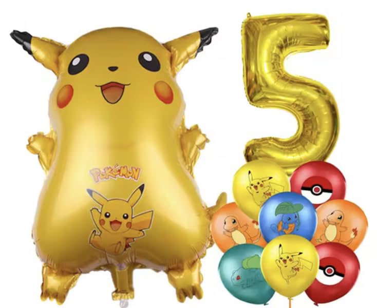 Pokémon Number/Numerical Balloons | 15+ Years | Pikachu | Five — image 1