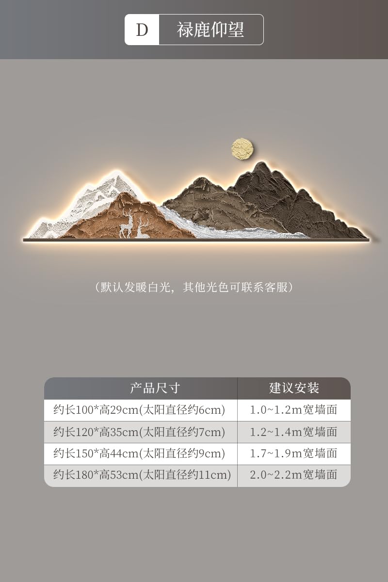 Amazon.com: Ecqizer 风客厅装饰画背有靠山砂岩画感沙发背景墙挂
