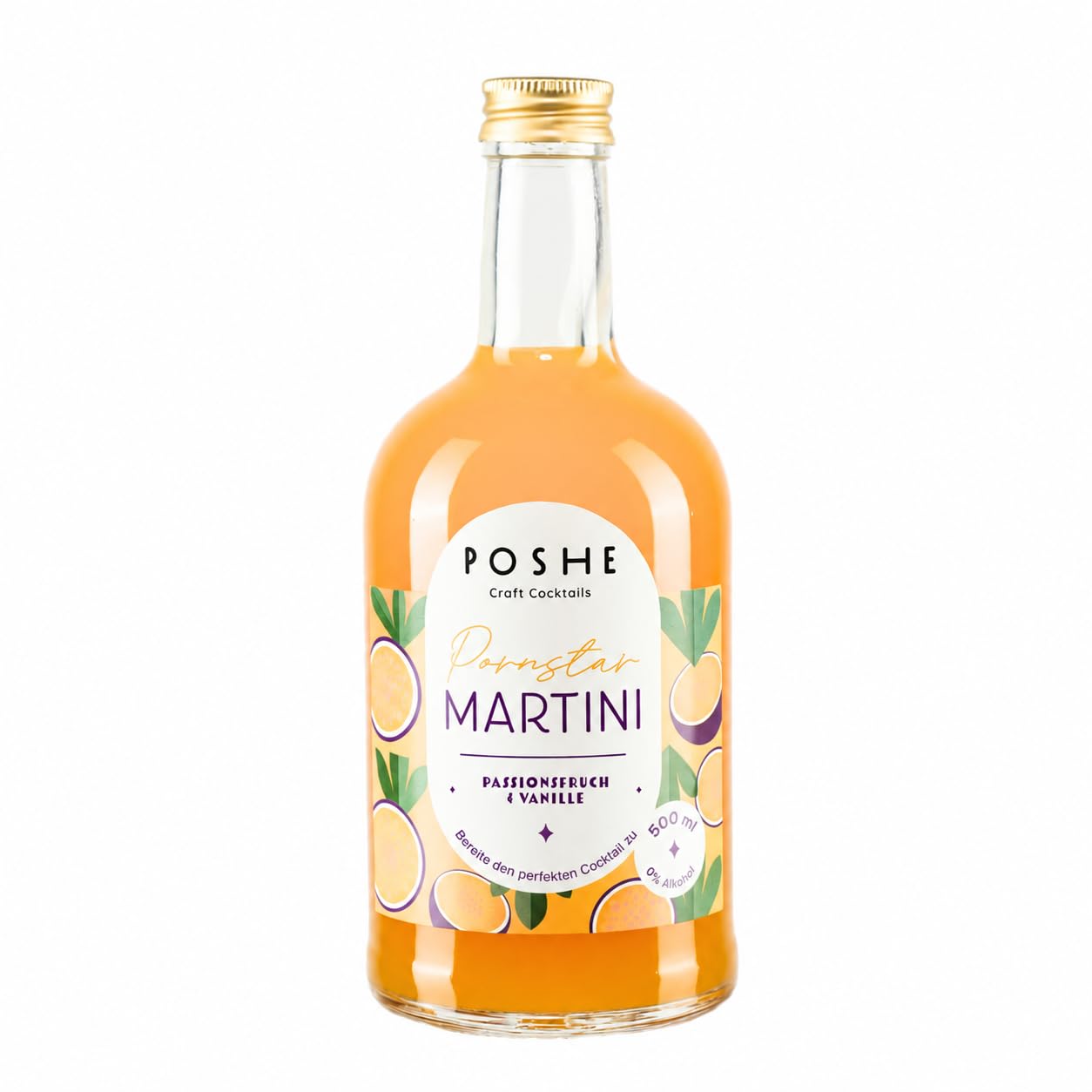 POSHE Craft Cocktails Pornstar Martini bezalkoholowy 4x500 ml