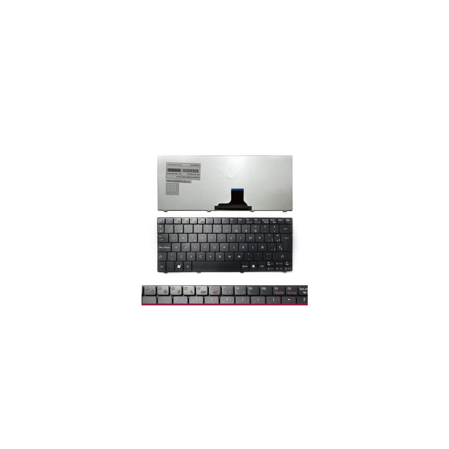 Tastiera Sostitutiva USA Per Acer Aspire One AO722, ZA3, ZA5, ZH7, A0751H - Layout QWERTY - Foto 9