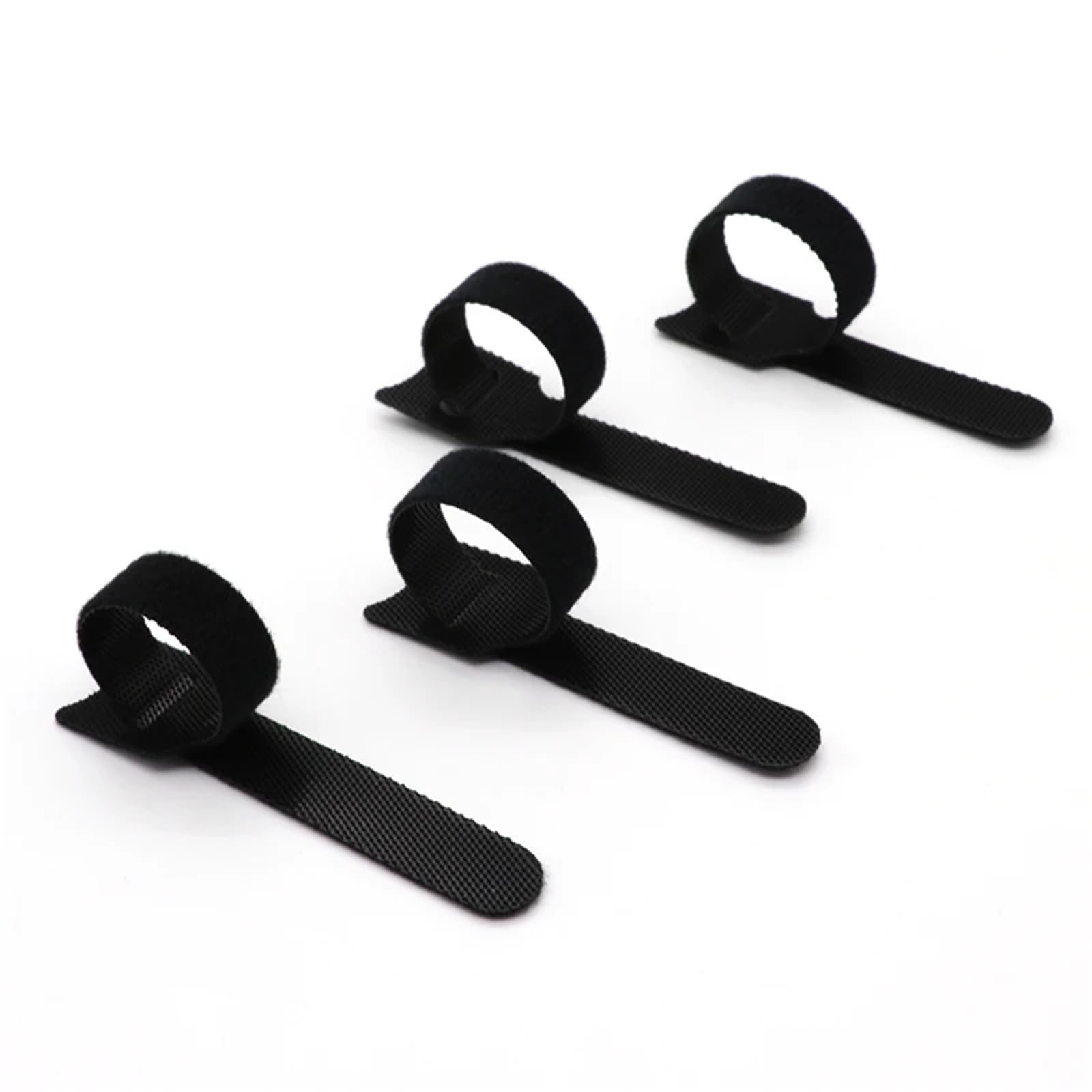 Kabelbinder, 10 ~ 1000 Stück, schwarz, T-Typ-Kabelbinder, Kunststoff, lösbar, Nylon, Klettverschluss, Bündel, abnehmbarer Draht-Organizer, lange Kabelbinder (800 Stück, 250 mm)