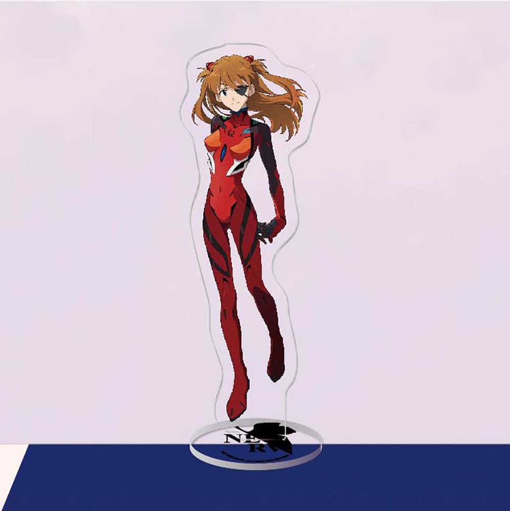 Acrylic figure Display for EVA Asuka Langley Soryu Anime, Stand Character Portrait Model Desktop Ornament, Collection,16CM