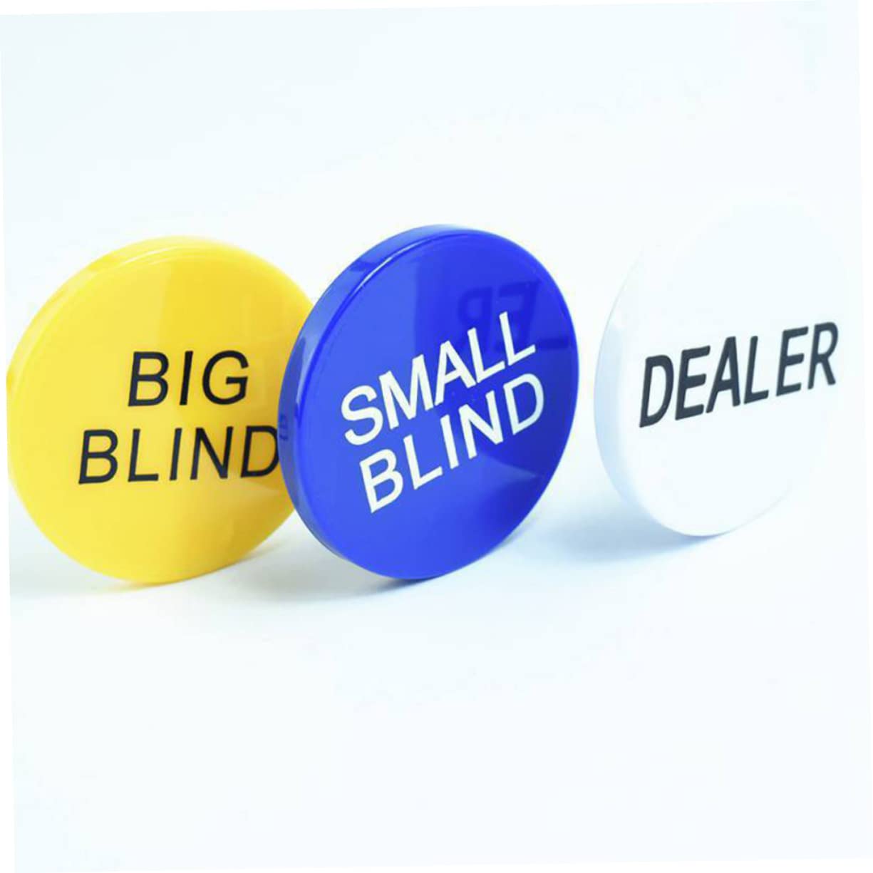 HEMOTON 15 Pz Pulsanti di fiche da poker gettoni da gioco tombola fiches poker chips giocando a carte giocato a carte gettoni del gioco del bingo forniture per giochi di bingo Accessori
