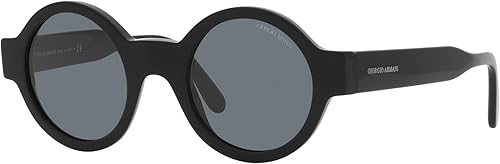 GIORGIO ARMANI Lentes de sol para mujer montura negra lentes de fotos azules 1850in