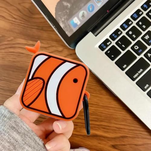 Image of Valente Silicone Case Cover for Samsung Galaxy Buds FE (2023), Buds 2 Pro (2022), Buds 2 (2021), Buds Pro (2021), and Buds Live (2020) (Clown Fish)