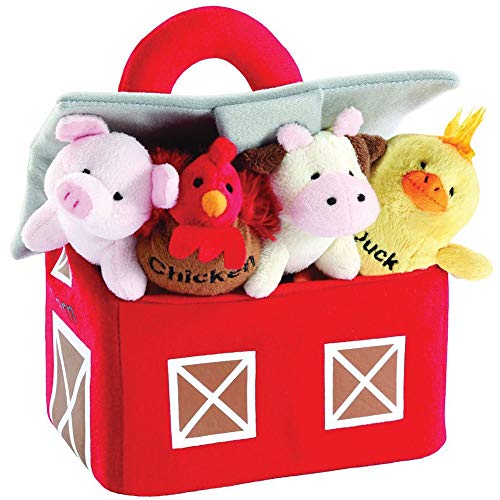Image of Kovot Barnyard Animals Plush Collection with Interactive Sounds and Barn Carrier