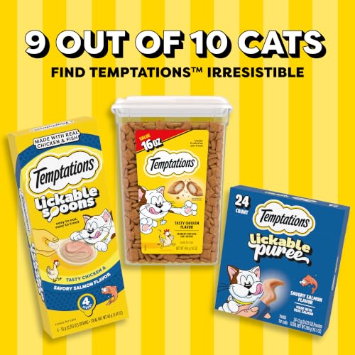 Temptations Jumbo Stuff Crunchy & Soft Cat Treats, Tuna, 14 oz | Crunchy outside, soft inside, under 2 calories per treat, resealable stay-fresh tub, 100% complete & balanced - Image 7