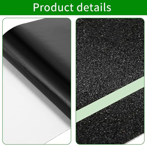 Image of Glow in Dark Anti Slip Tape, 4 inch x35FT Heavy Duty Waterproof Safety Grip Tape for Stairs, Pool, Bathroom - Black & Glow Stripe Indoor /Outdoor Multi-Purpose Traction Tape
