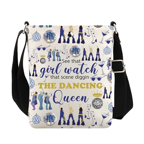 UJIMS Mamma The Musical Inspired Gift Mia Fans Crossbody Bag The Dancing Queen Gift for Music Lover Musical Merch