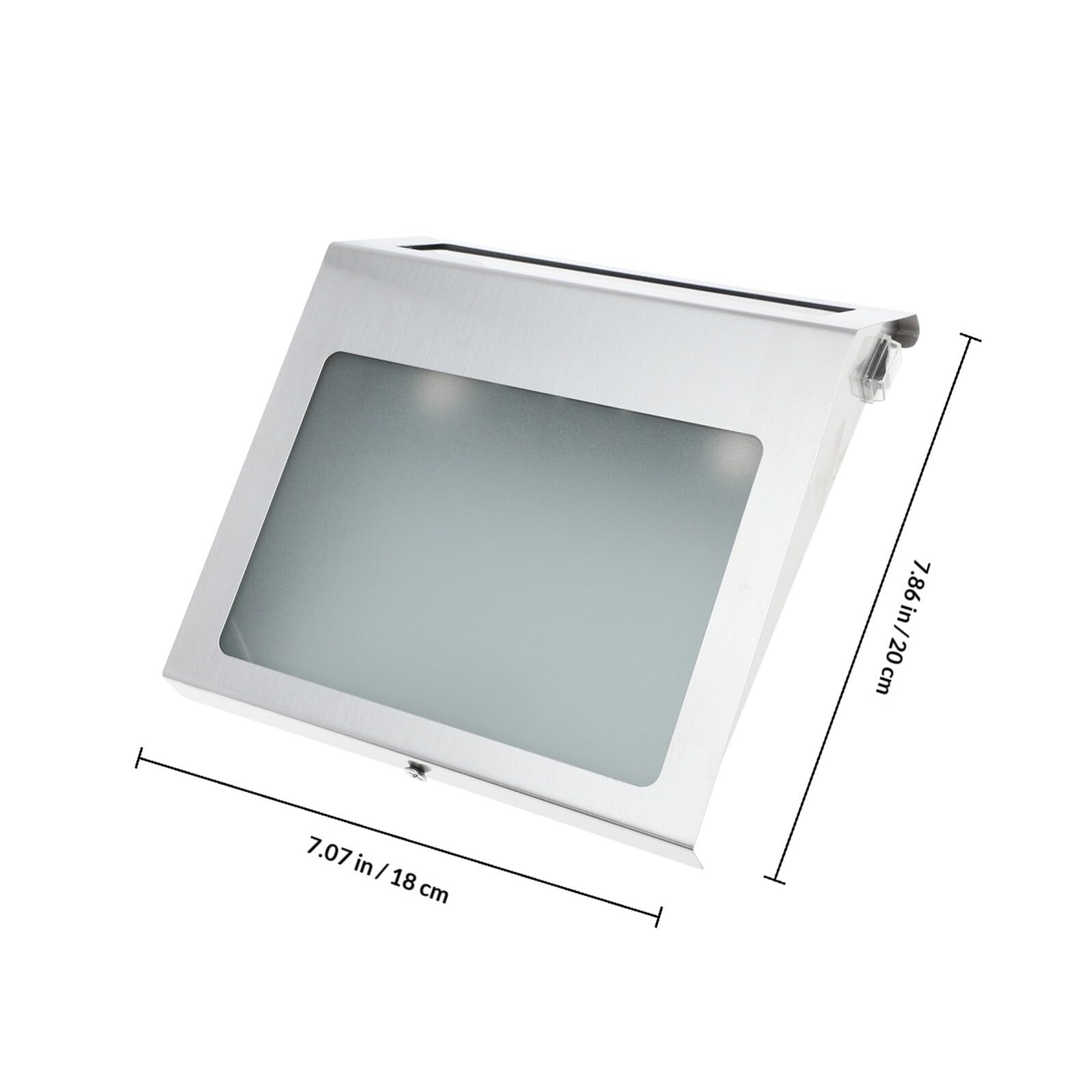 Toddmomy Solar Hausnummernlampe 1 Satz, Wandmontiert, Edelstahl Acryl, Weiß