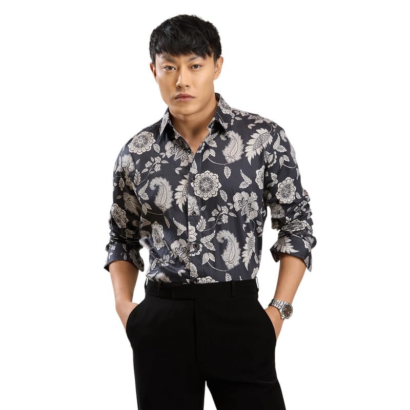 Image of MARK & ALBERT Men's Slim Fit Cotton Formal Shirt