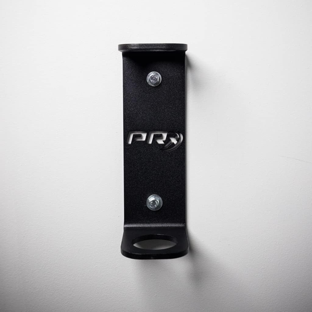 PRx Performance Vertical Barbell Storage Rack - Wall-Mounted, Space-Saving Single Weight Bar Holder for Efficient Organization in Home or Commercial Gyms, Durable, Easy to Install, USA Made, Black