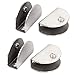 Aexit Stainless Steel Fall Protection 12mm Thick Half Round Shape Glass Shelf Clip Safety Clips Support 4pcs