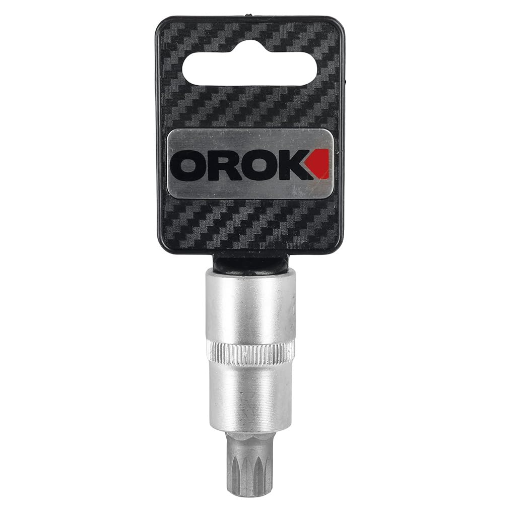 Embout de vissage XZN M12 sur douille 1/2 en acier chrome vanadium