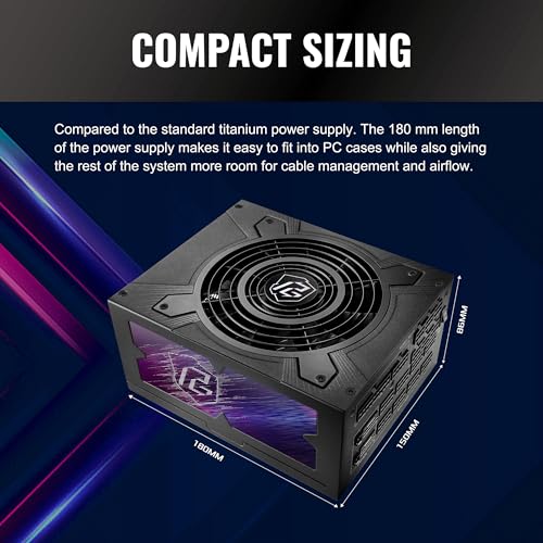 ASRock PG 1600G ATX 3.1 1600W Power Supply PCle5.1 10 Years Warranty Fully Modular Japanese Capacitor Phantom Gaming PG-1600G 80 Plus Gold Cybenetics Platinum 12V-2x6 Cables - Image 6
