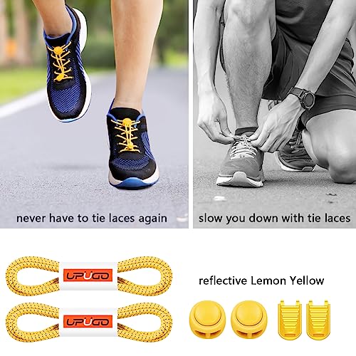 Image of UpUGo Elastic Shoe Laces, No Tie Shoe Laces Tieless for Kids, Adults, Elderly, One Size Fit All